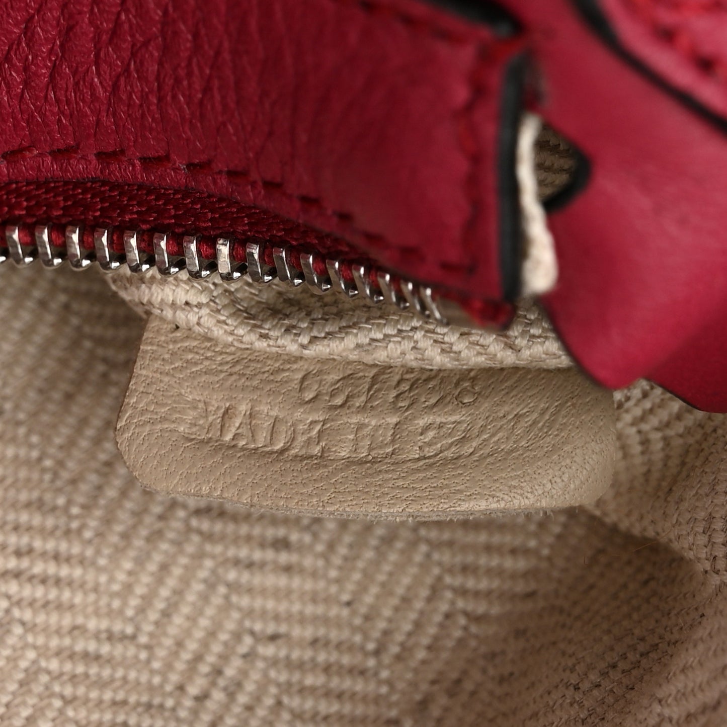 Calfskin Mini Puzzle Bag Raspberry