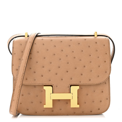 Hermes Ostrich Constance 18 Chai 1 of 11