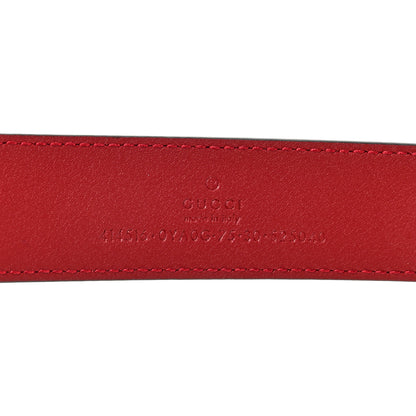 Gucci Plutone Calfskin Double G 30mm Belt 75 30 Rosso 3 of 4