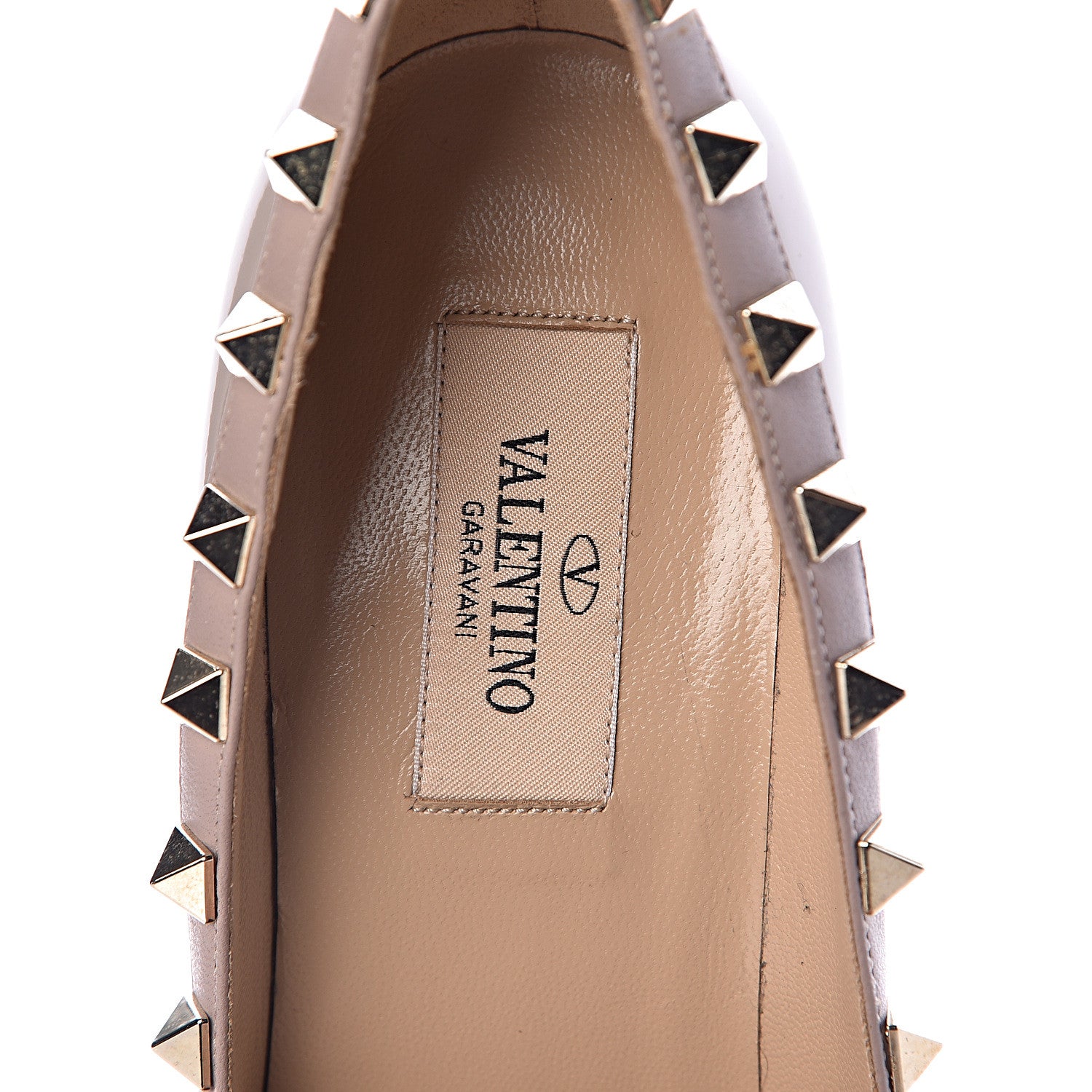 Valentino Garavani Patent Rockstud 100mm Pumps 36 Poudre 11 of 11
