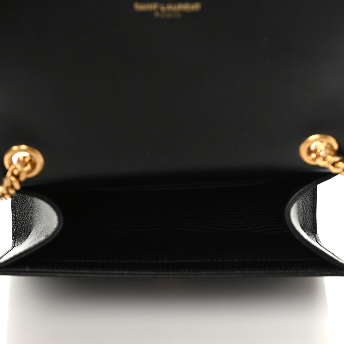 Saint Laurent Grain De Poudre Small Monogram Kate Satchel Black 7 of 9