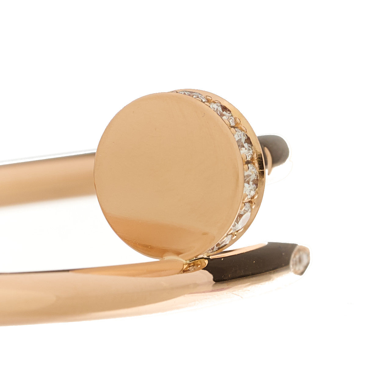 Cartier 18K Pink Gold Diamond Juste Un Clou Bracelet 16 4 of 5