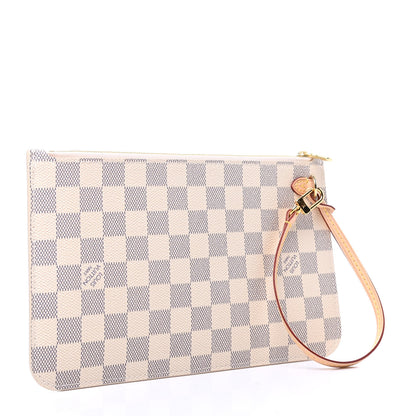 Louis Vuitton Damier Azur Neverfull MM GM Pochette 3 of 7