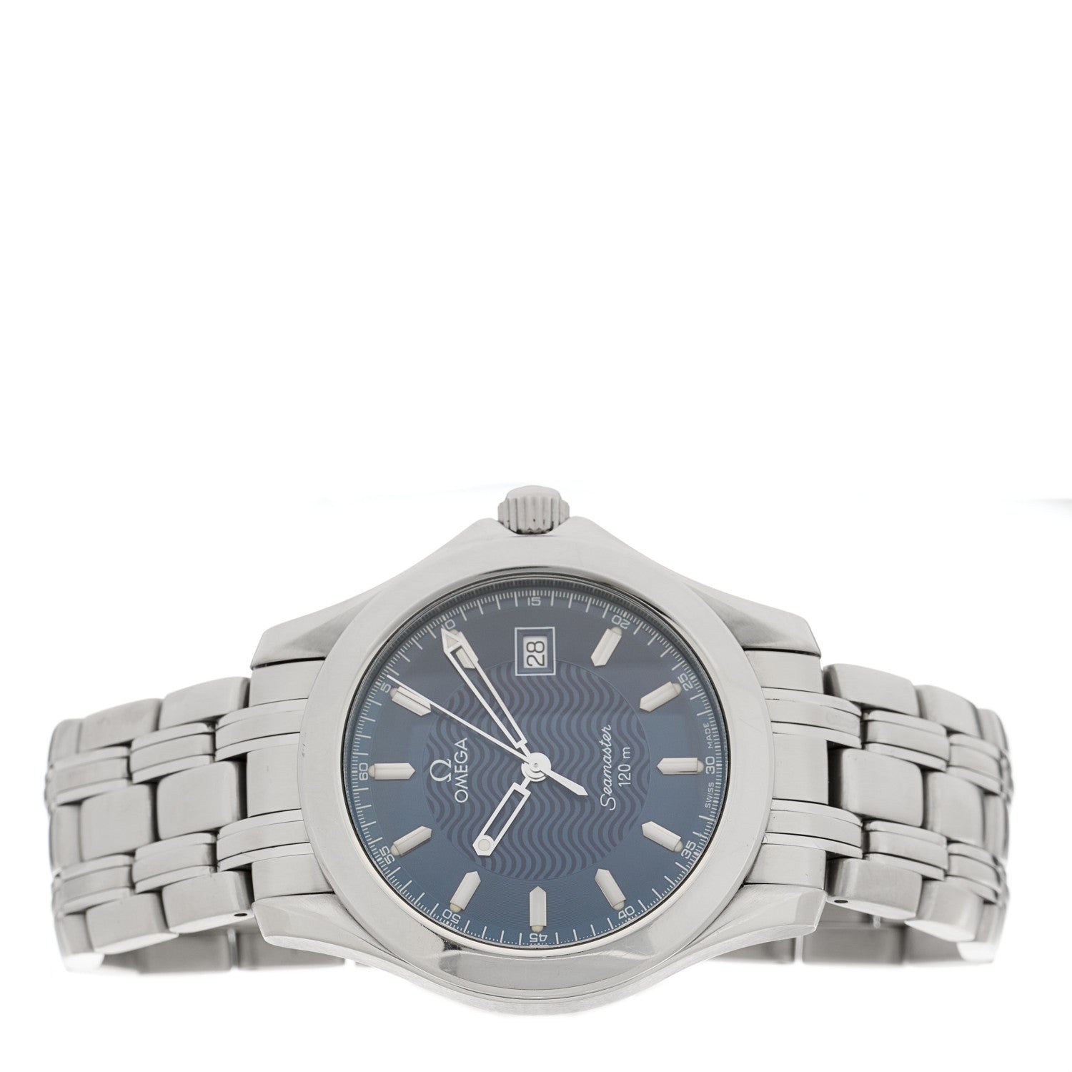 Omega Stainless Steel 36mm Seamaster 120M Quartz Watch Blue 2511.81 2 of 4
