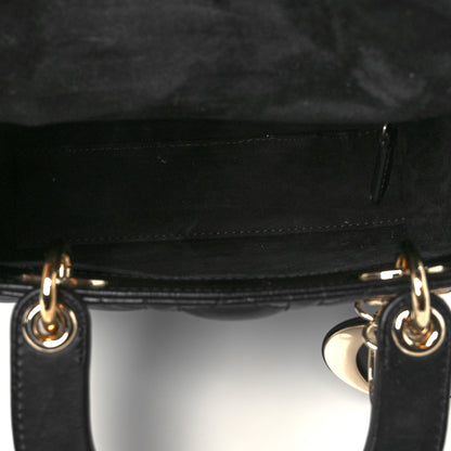 Christian Dior Lambskin Cannage Small My ABCDior Lady Dior Black 5 of 10