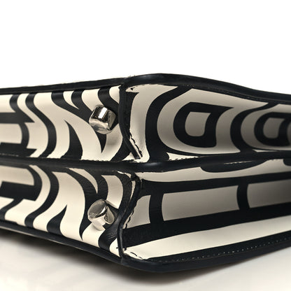 Fendi X MARC JACOBS Nappa Mini Peekaboo I SEE U Satchel Black White 10 of 11
