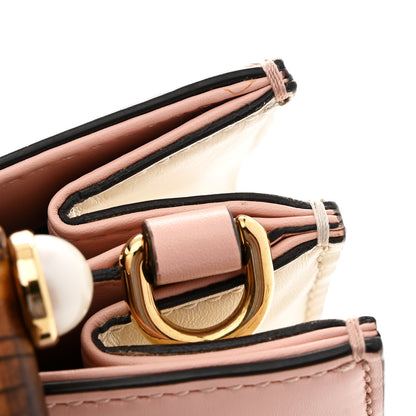 Gucci Nappa Bamboo Web Mini Nymphaea Top Handle Bag Perfect Pink Mystic White 10 of 11
