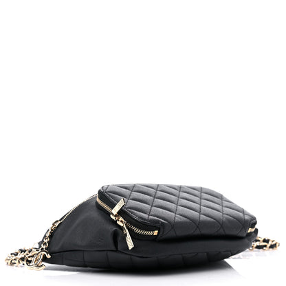 Chanel Caviar Quilted Business Affinity Waist Belt Bag Black 4 of 10