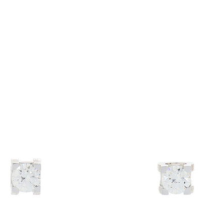 Cartier 18K White Gold Diamond .48ctw C De Cartier Earrings 1 of 5