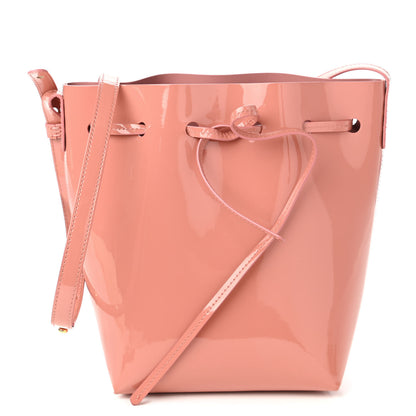 Mansur Gavriel Patent Calfskin Mini Bucket Blush 1 of 10