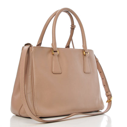 Prada Saffiano Small Galleria Double Zip Tote Cammeo 4 of 9