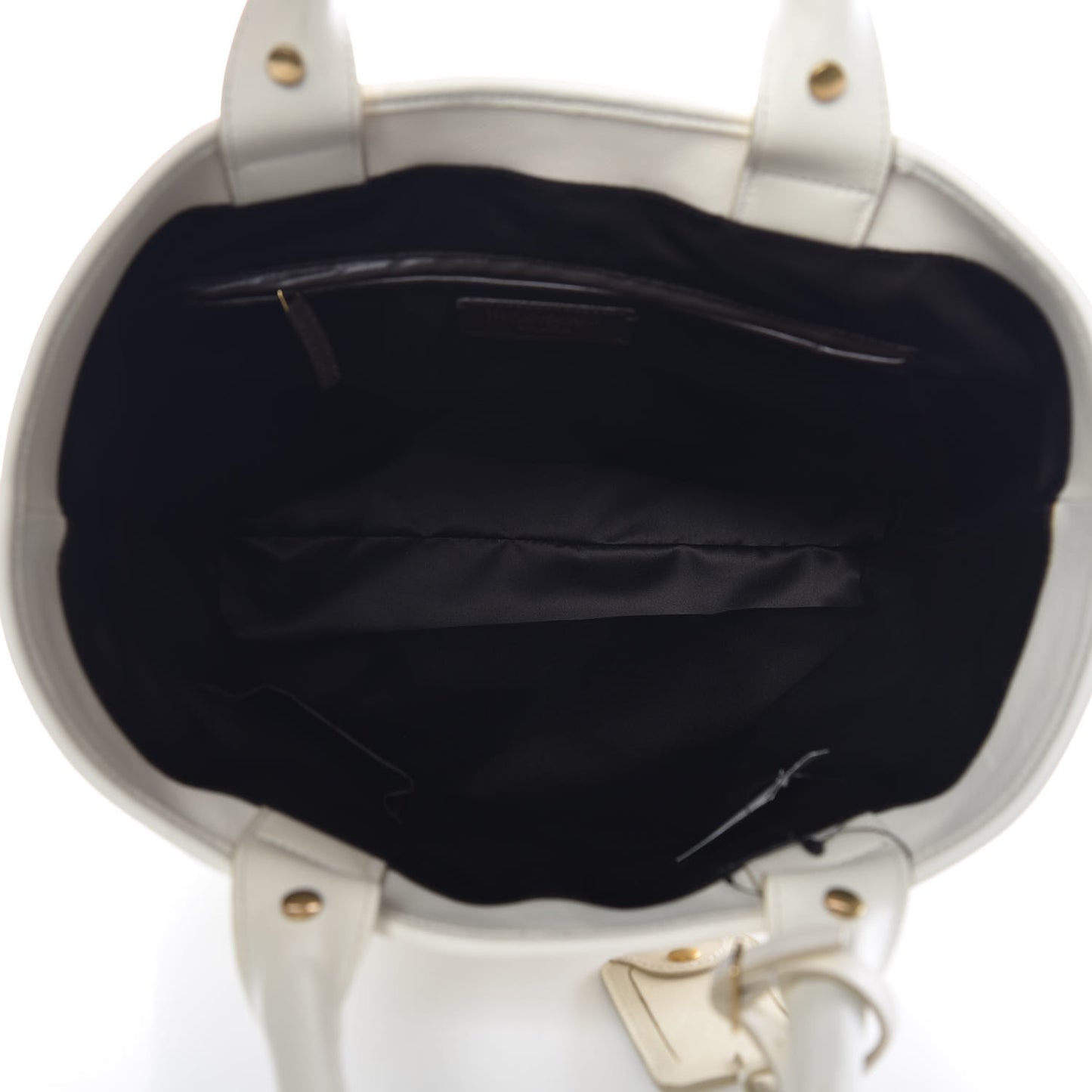 Calfskin Shopping Tote White