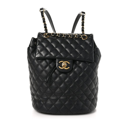 Chanel Lambskin Quilted Small Urban Spirit Backpack Black 1 of 10