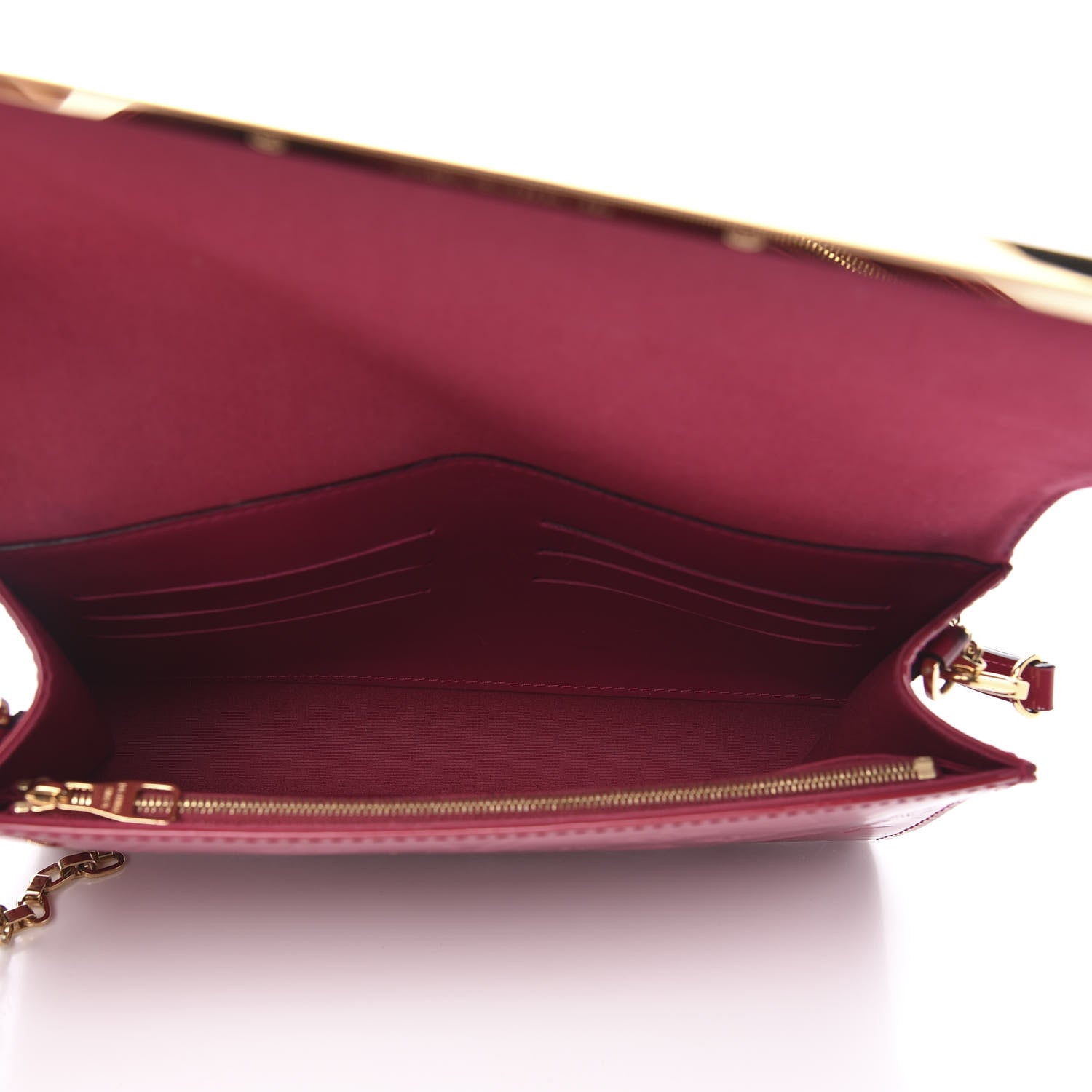 Louis Vuitton Vernis Ana Clutch Rose Indien 5 of 10