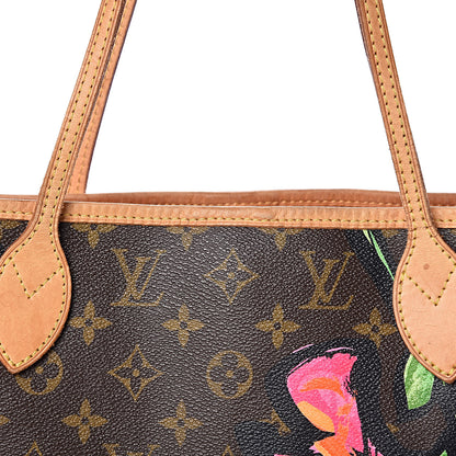 Louis Vuitton Monogram Roses Neverfull MM 10 of 17