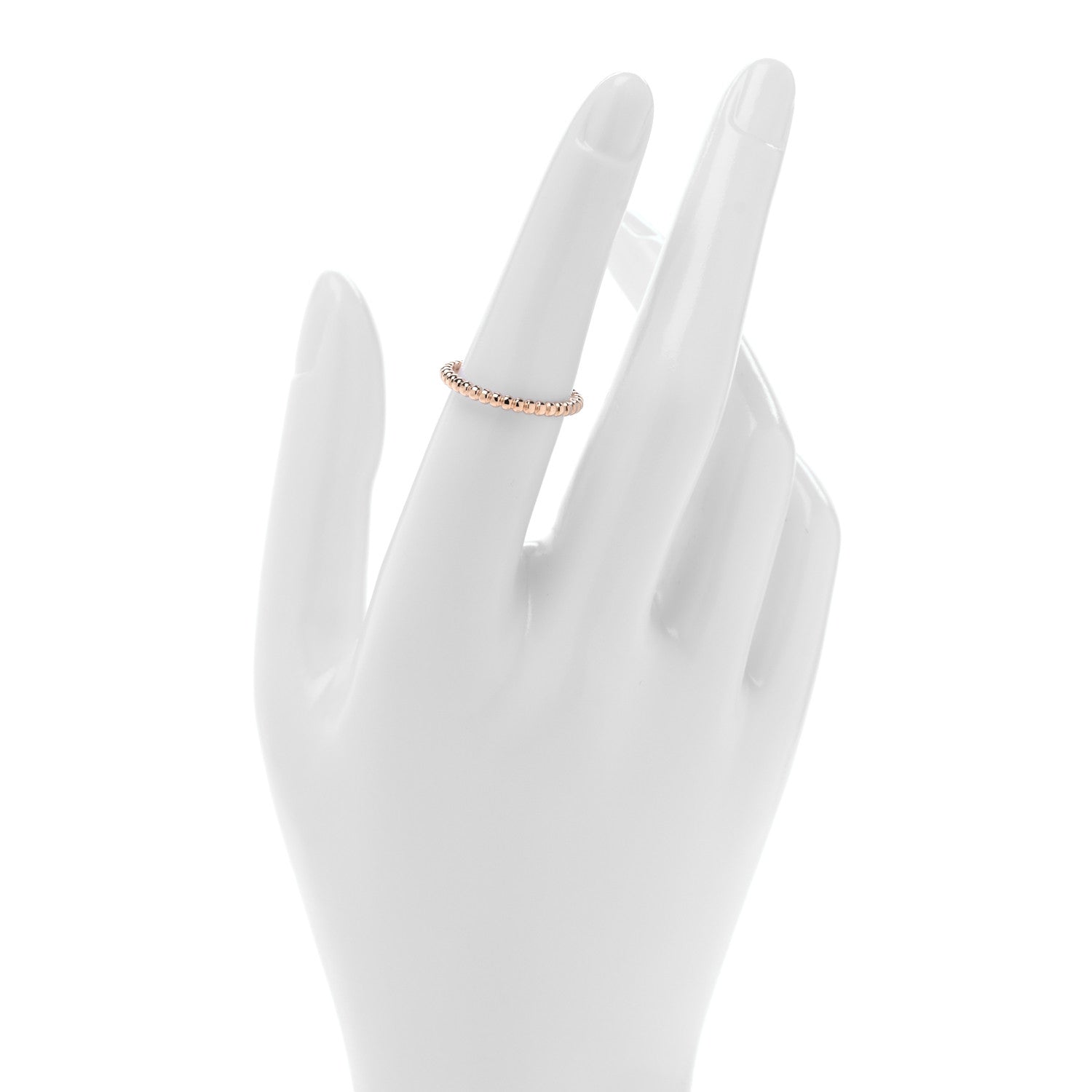 Van Cleef & Arpels 18K Rose Gold Small Perlee Ring 53 6.5 2 of 5