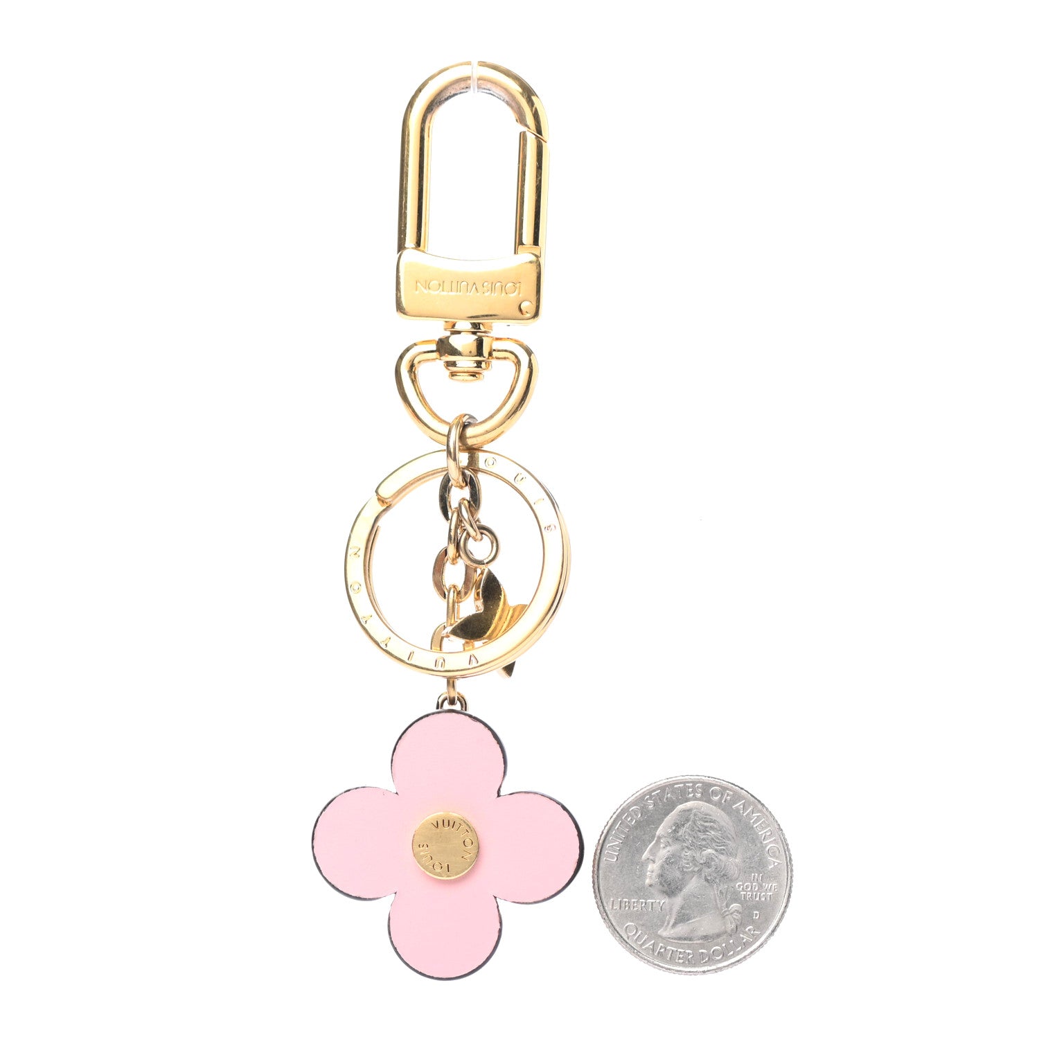 Louis Vuitton Monogram Blooming Flowers BB Bag Charm Key Holder Pink 2 of 4