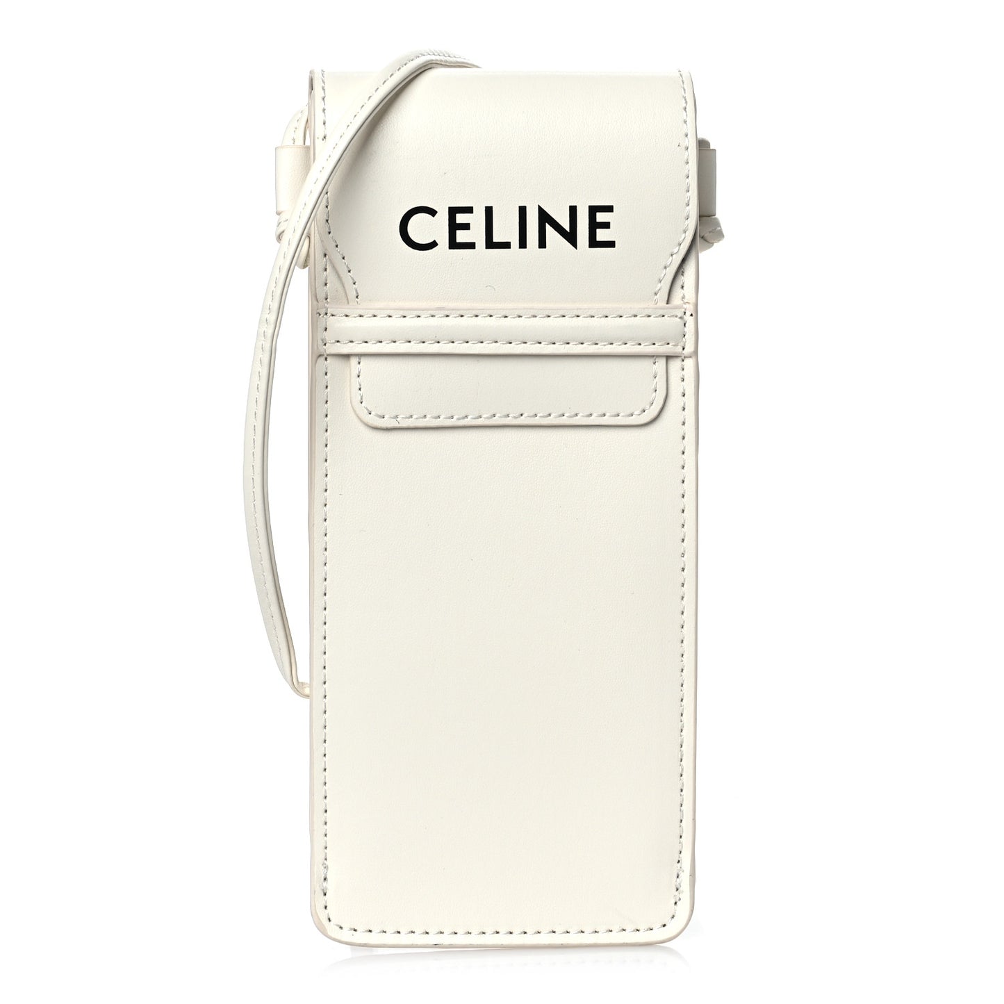 Smooth Calfskin Sunglasses Pouch White