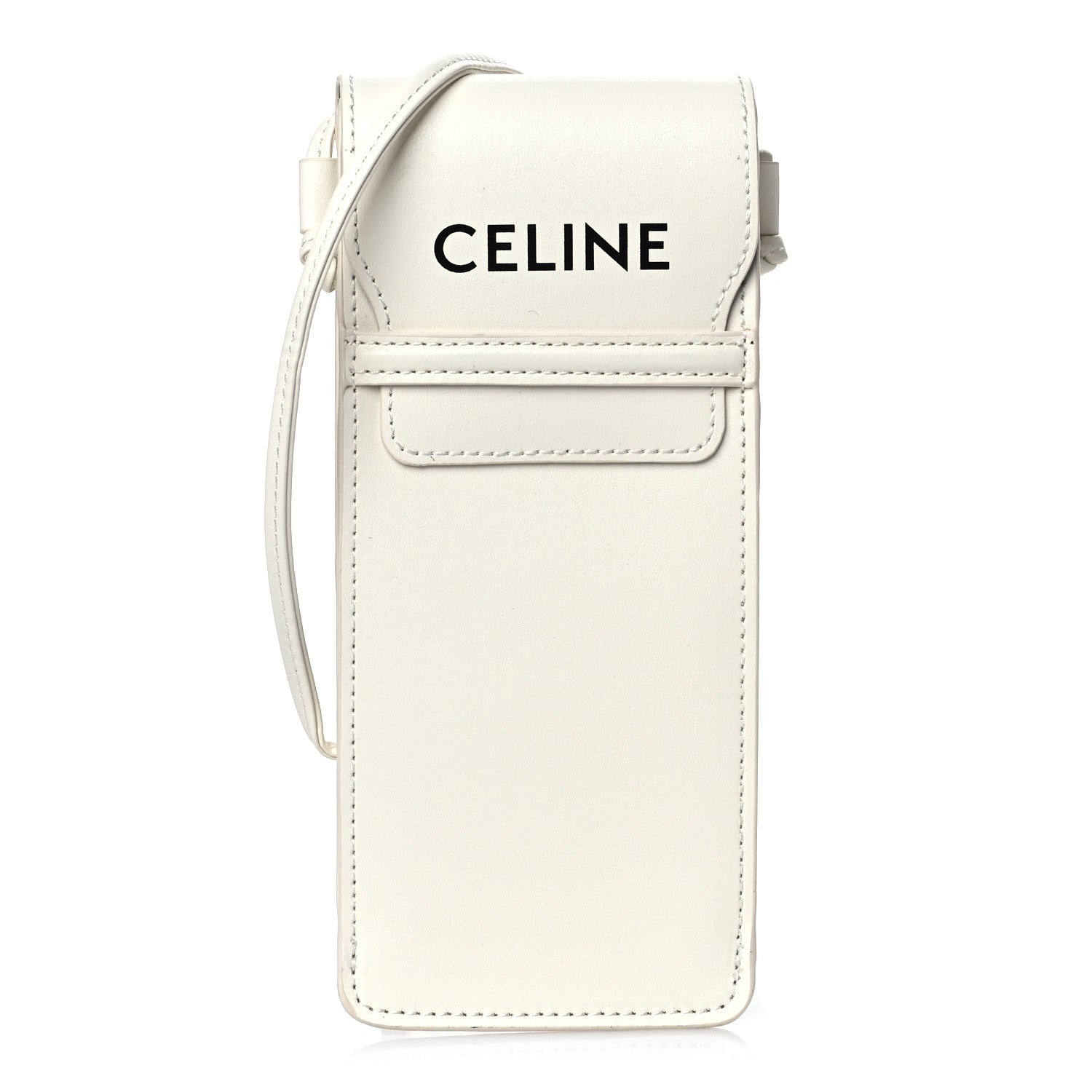 Celine Smooth Calfskin Sunglasses Pouch White 1 of 8