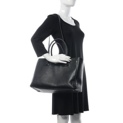 Chanel Calfskin Cerf Shopper Tote Black 2 of 11