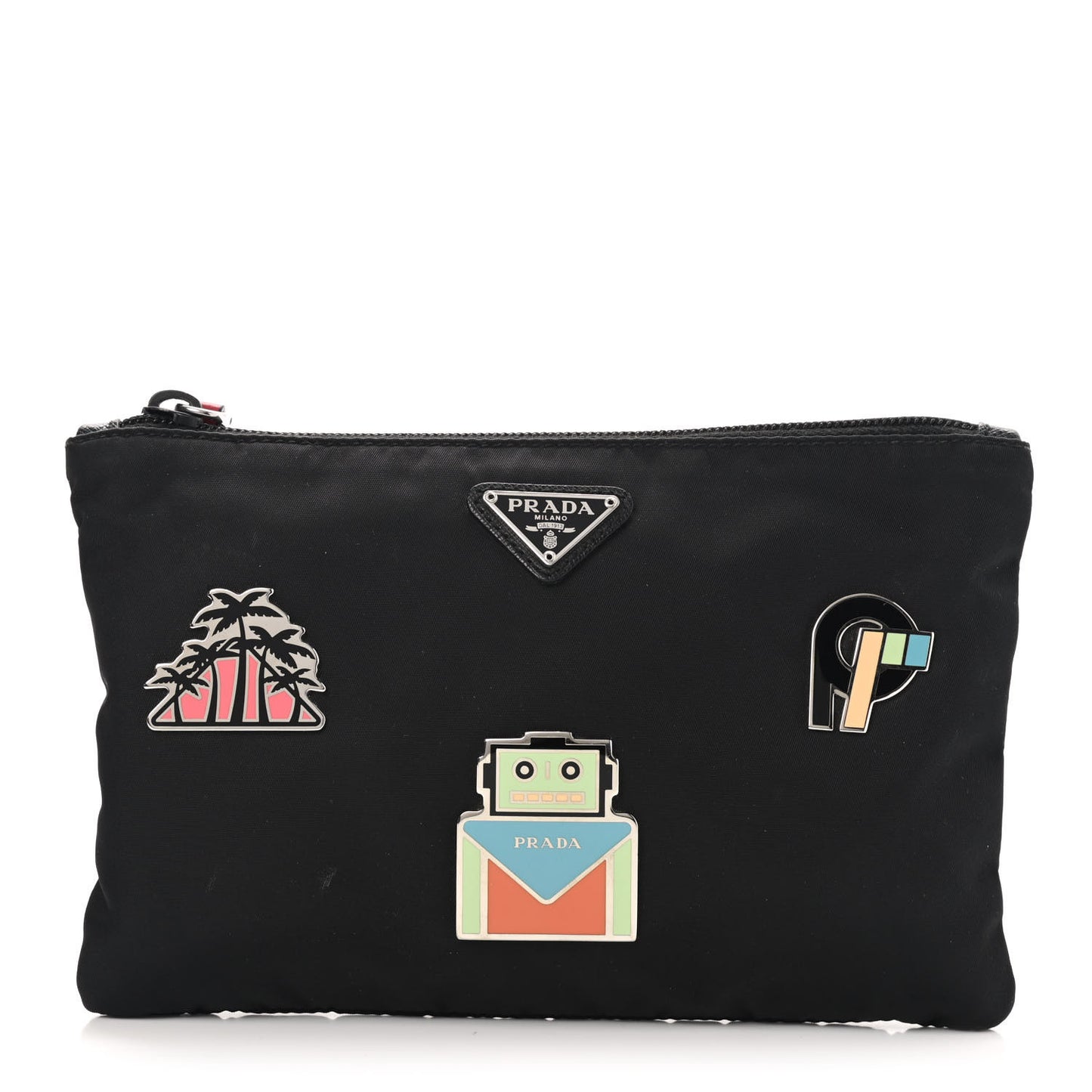 Tessuto Nylon Smalto Pouch Black