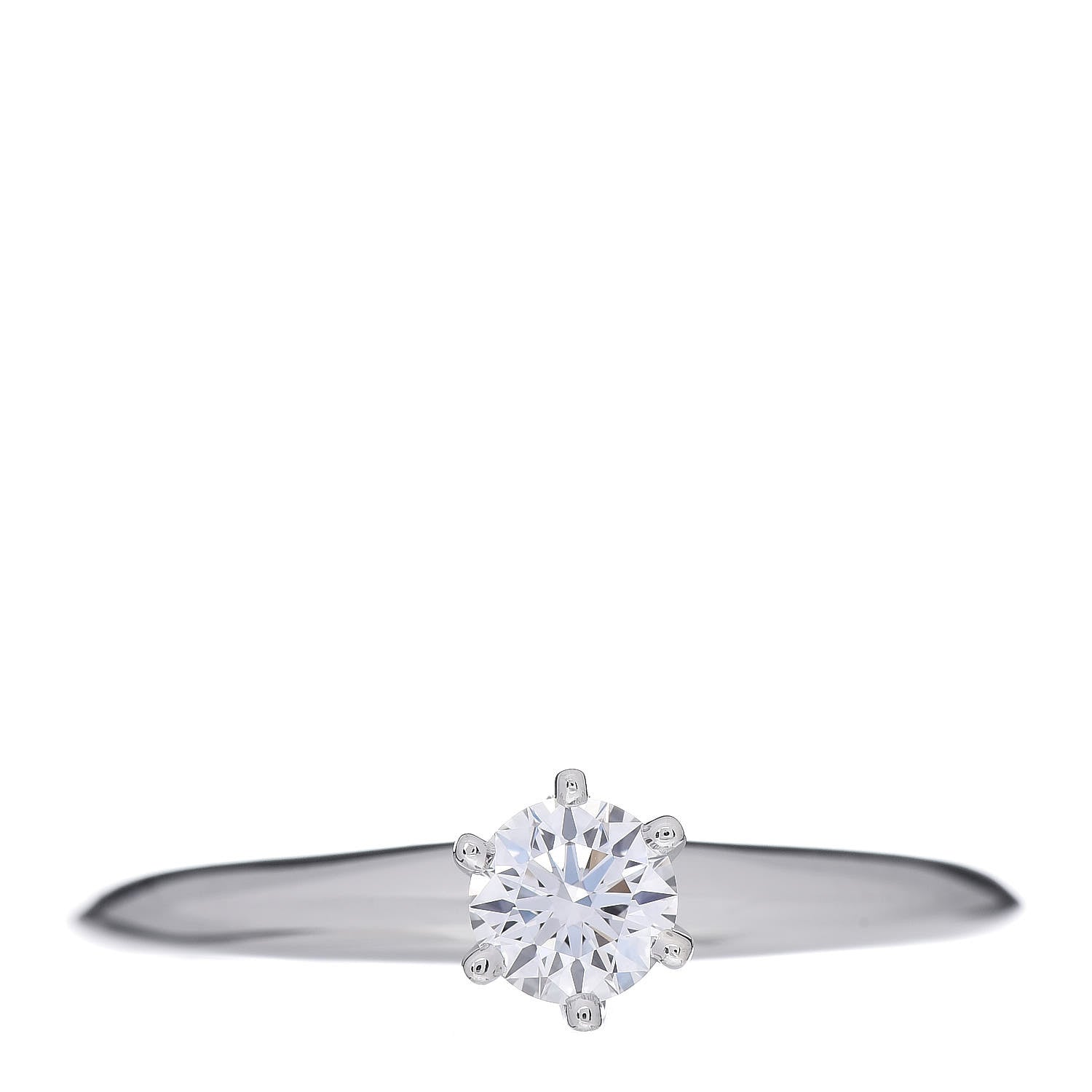 Tiffany Platinum Diamond .20ct Solitaire Engagement Ring 47 4 1 of 7