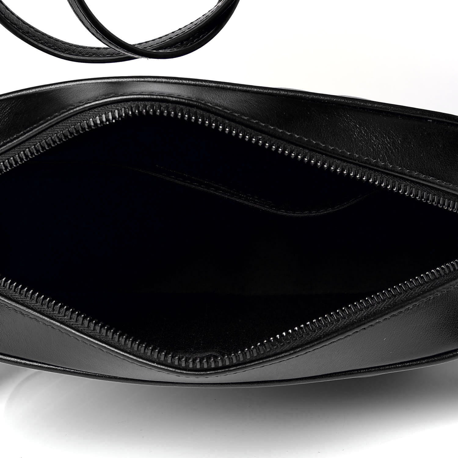 Saint Laurent Calfskin Matelasse Monogram Lou Camera Bag Black 5 of 8