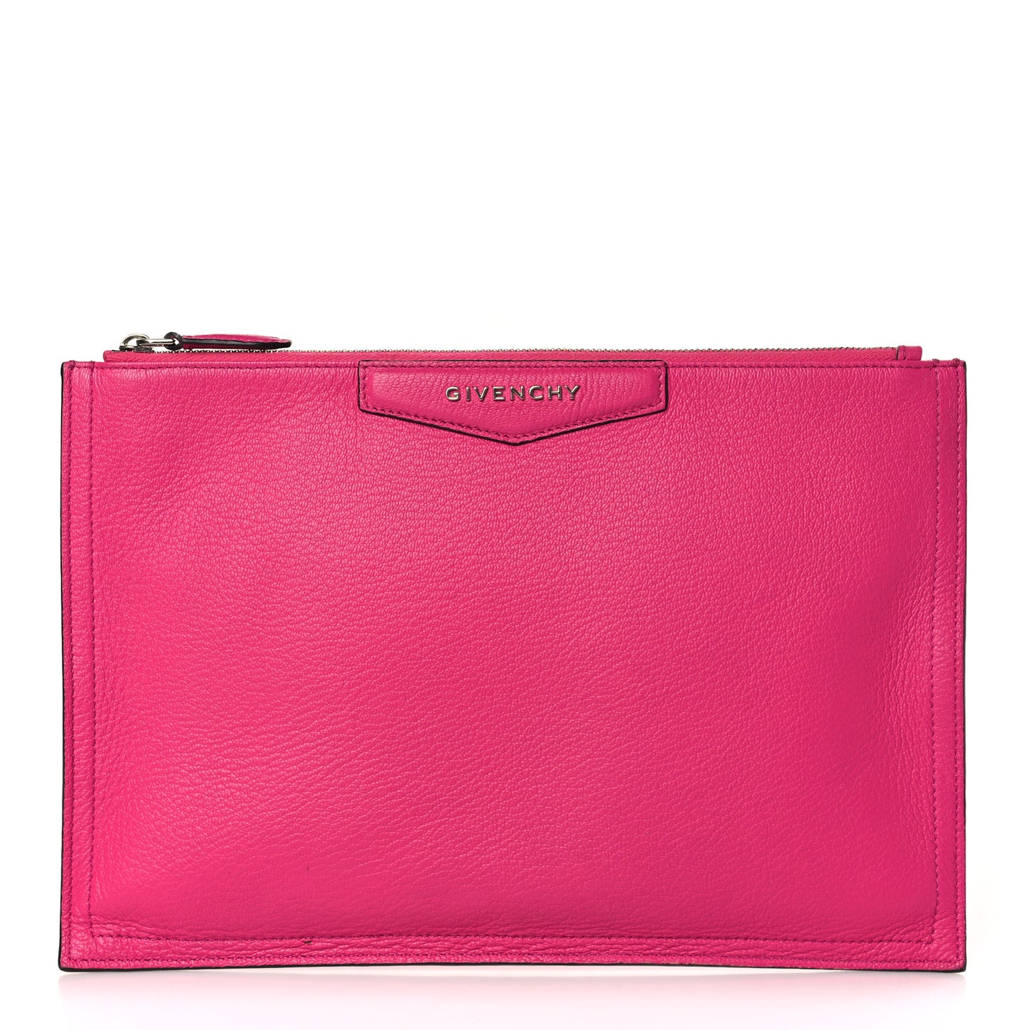 Sugar Goatskin Medium Antigona Pouch Fushia