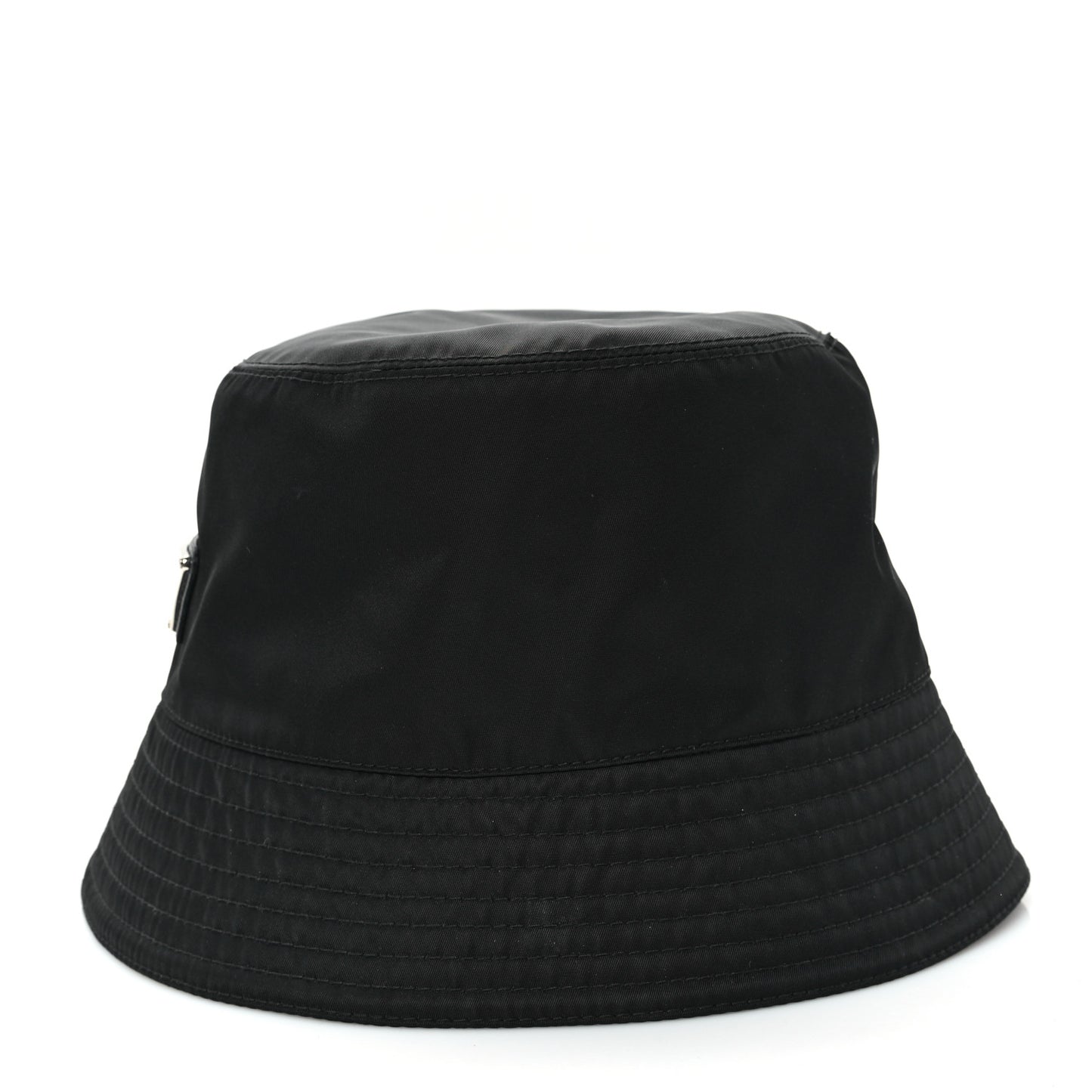 Re-Nylon Metal Triangle Logo Bucket Hat M Black