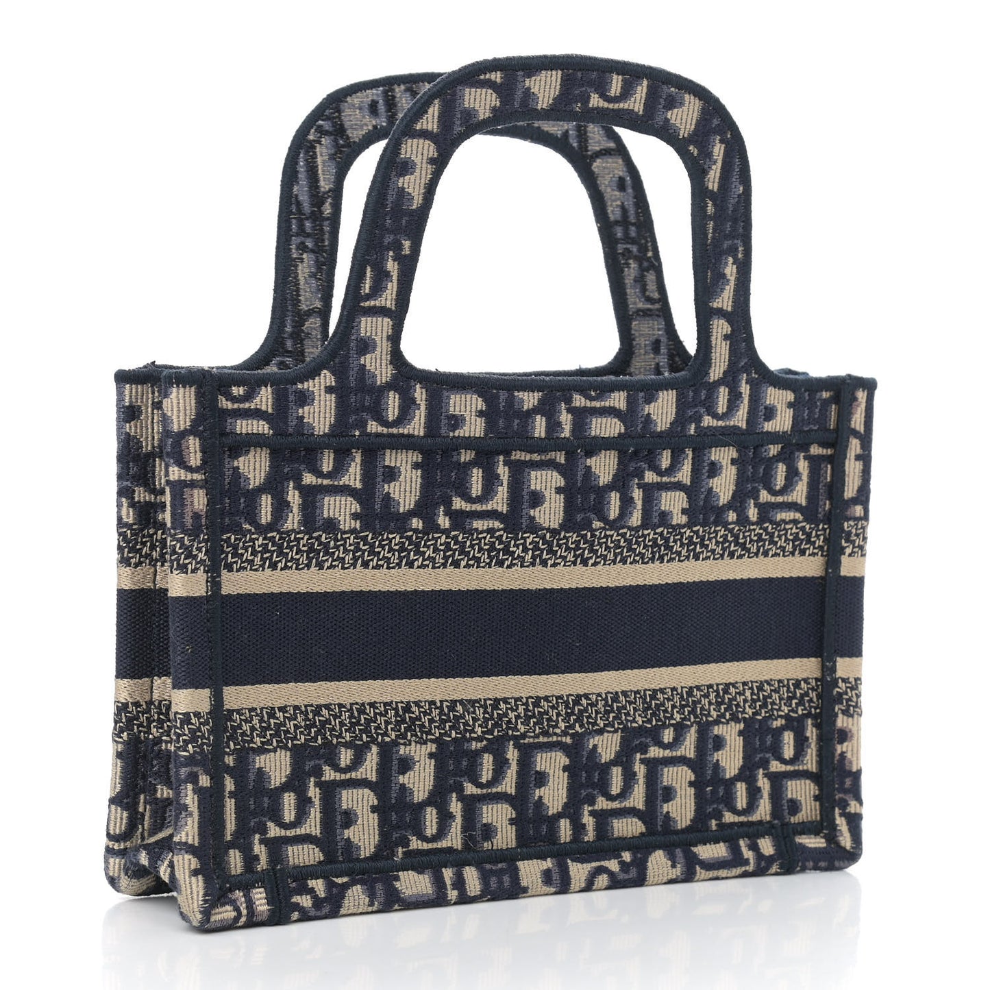 Oblique Mini Book Tote Blue Multicolor