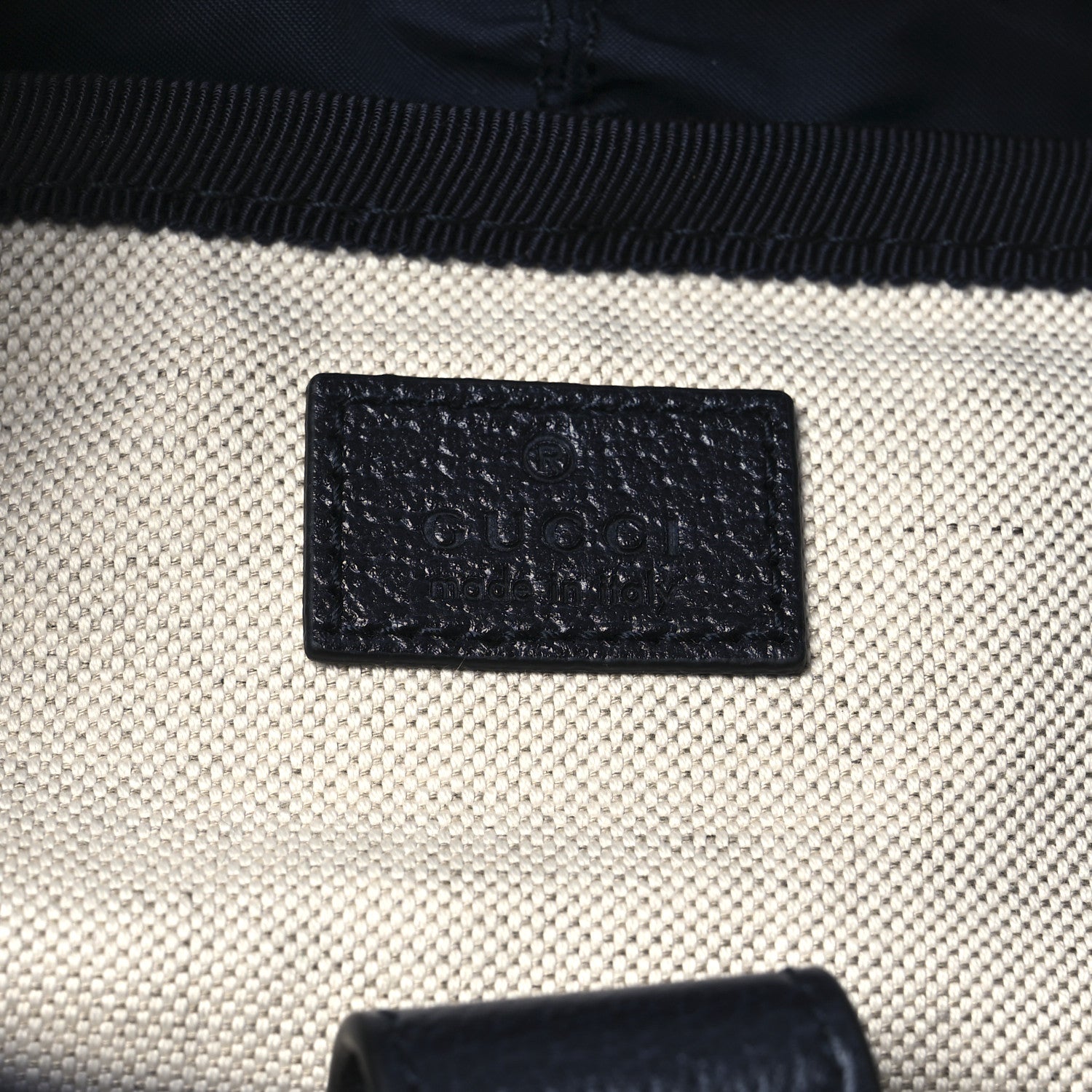 Gucci GG Supreme Monogram Medium Ophidia Double Buckle Backpack Beige Blue Black 6 of 12
