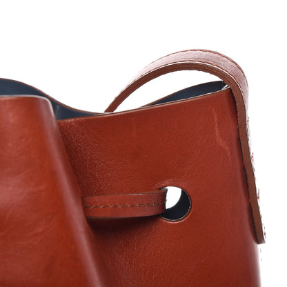 Mansur Gavriel Calfskin Mini Bucket Bag Saddle 8 of 10