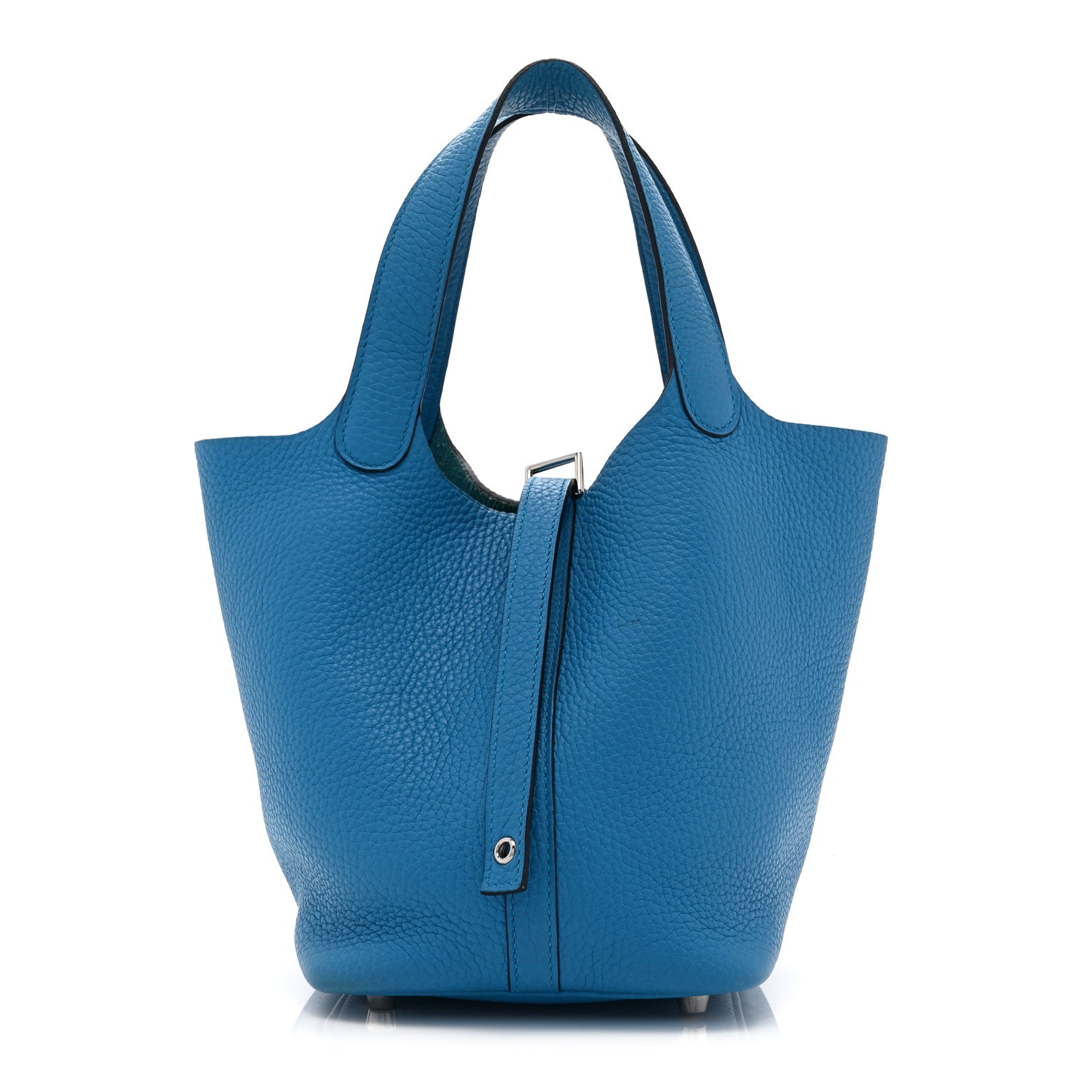 Hermes Taurillon Clemence Picotin Lock 18 PM Bleu Frida 1 of 10