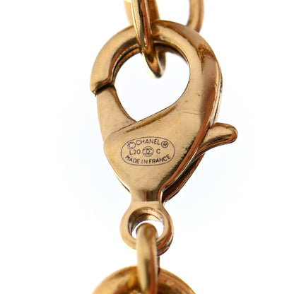 Chanel Pearl Metal CC Chain Necklace Gold 5 of 6