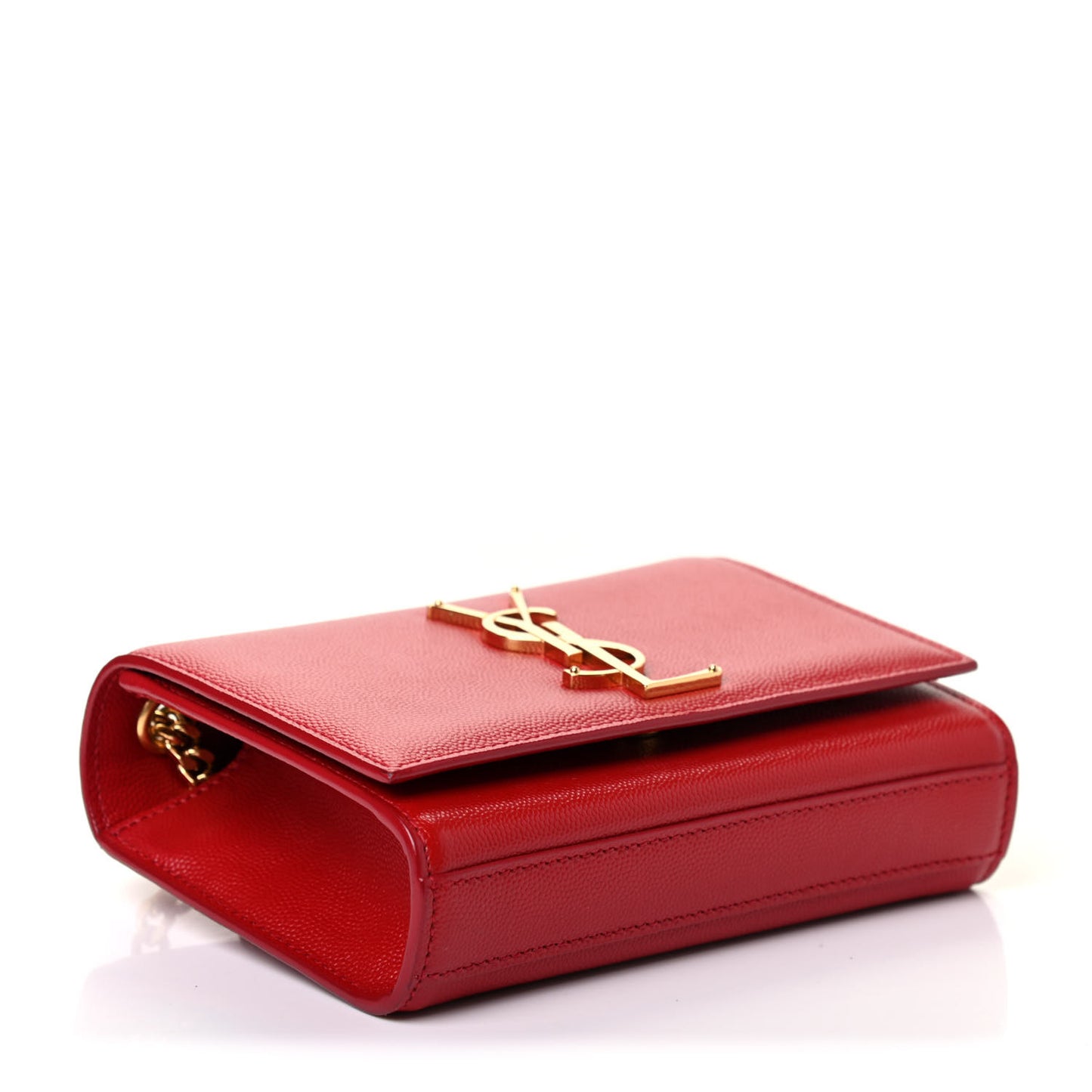 Grain De Poudre Small Monogram Kate Satchel Red