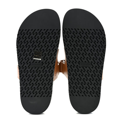 Hermes Calfskin Womens Chypre Sandals 38.5 Naturel 5 of 9