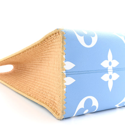Louis Vuitton Monogram Giant Raffia Mykonos By The Pool Onthego GM Blue 8 of 16