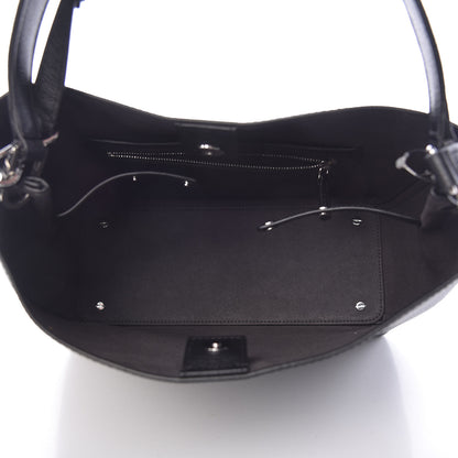 MCM Grained Calfskin Visetos Medium Sarah Hobo Black 5 of 9