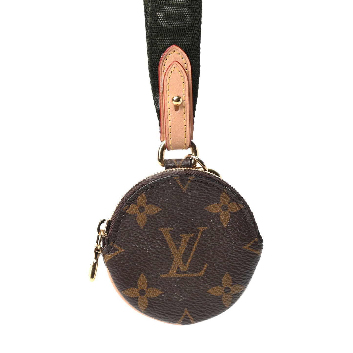 Monogram Multi Pochette Accessories Lanyard Key Holder Kaki