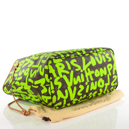 Louis Vuitton Monogram Graffiti Neverfull GM Green 4 of 8