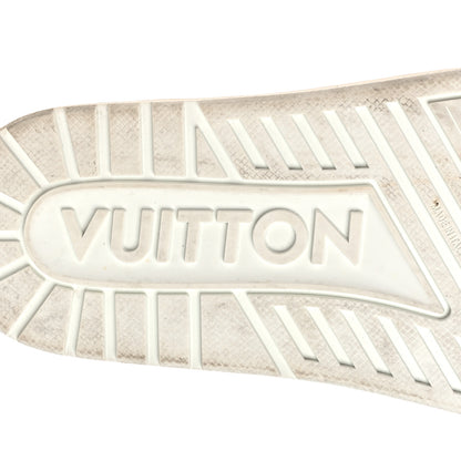 Louis Vuitton Metallic Mix Materials Mens LV Script Trainer Mules 11 Silver Multicolor 8 of 12