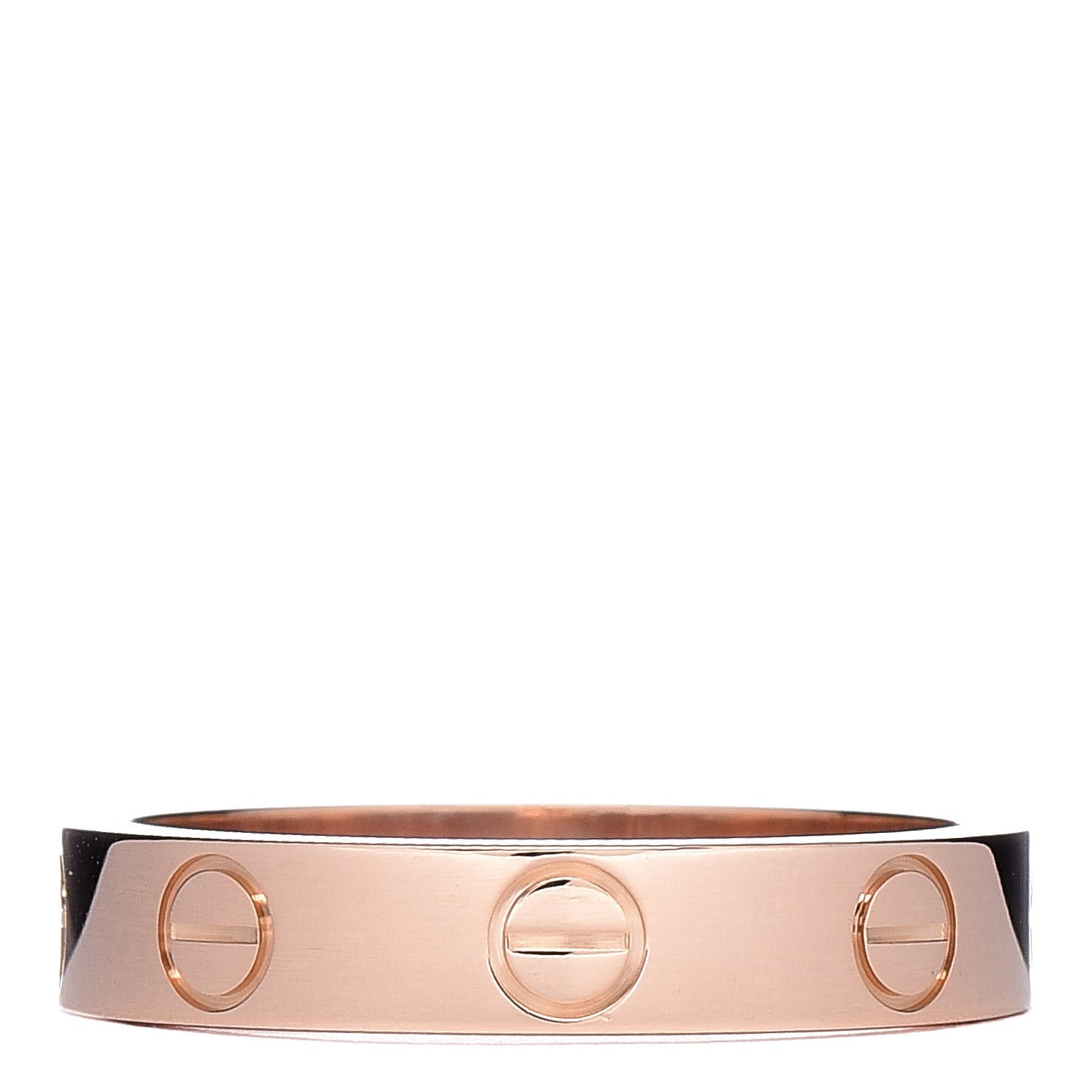 18K Pink Gold 3.5mm LOVE Wedding Band Ring 49 4.75