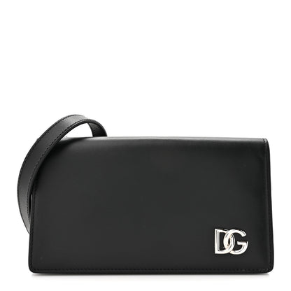 Dolce & Gabbana DOLCE GABBANA Calfskin DG Millennials Convertible Crossbody Black 1 of 14