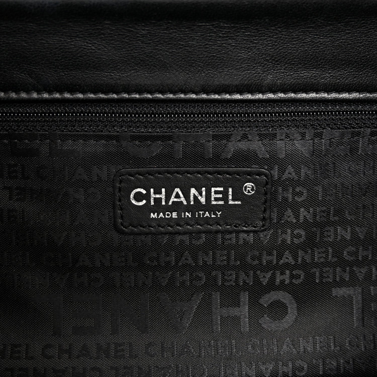 Chanel Woven Tweed CC Flap Dark Grey 6 of 10