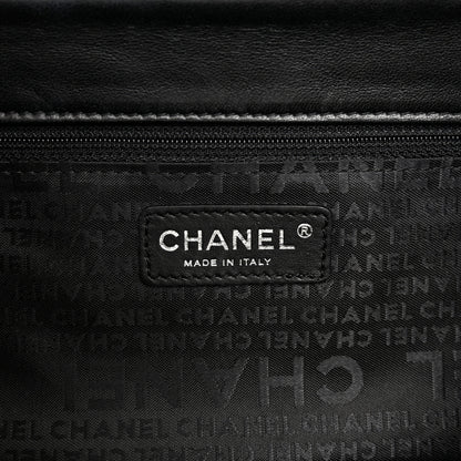 Chanel Woven Tweed CC Flap Dark Grey 6 of 10