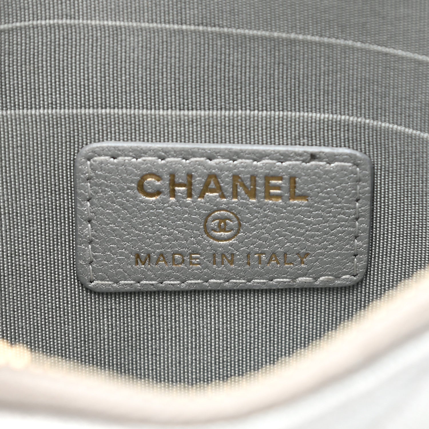 Chanel Lambskin Quilted Chanel 19 Phone and Card Holder Silver 6 of 10