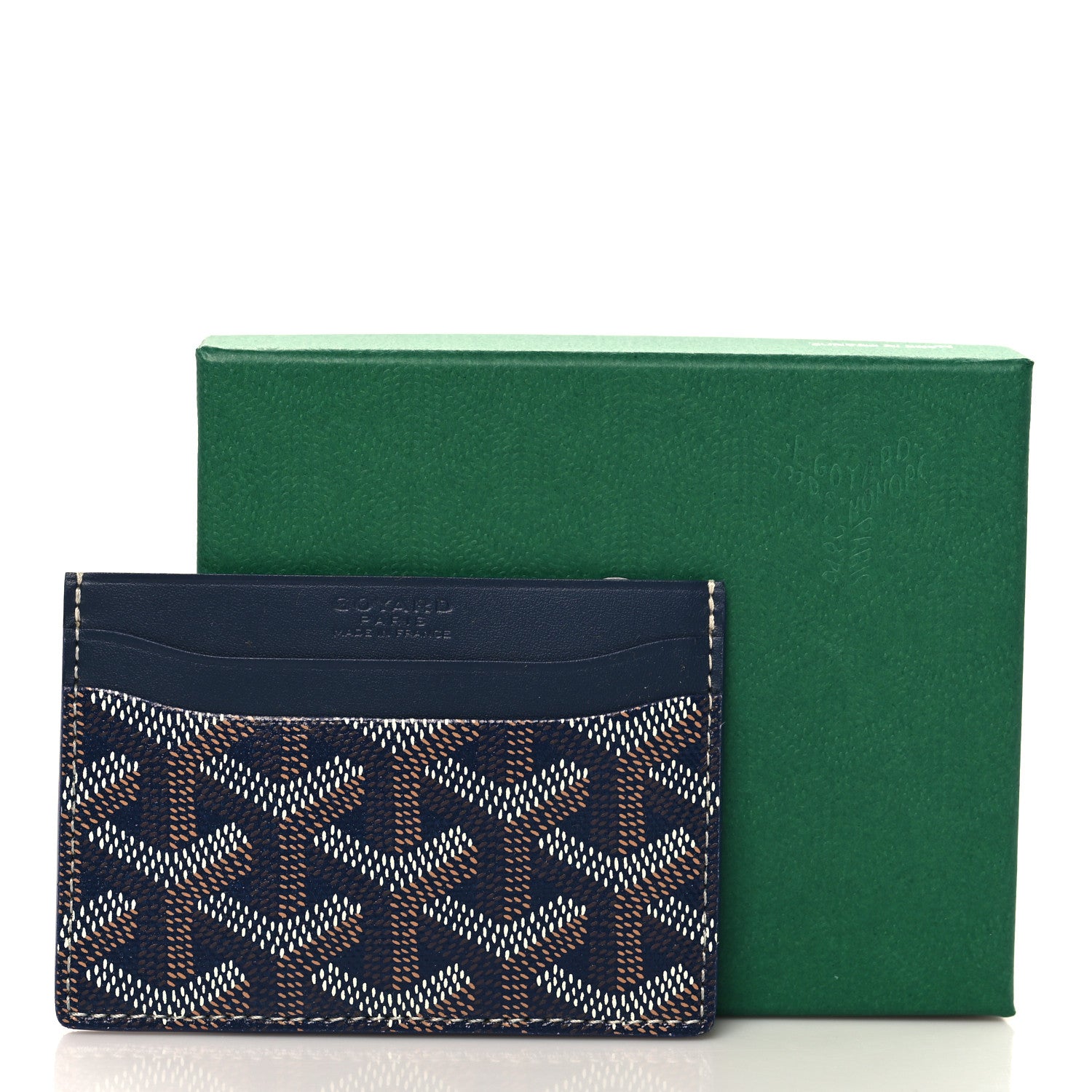 Goyard Goyardine Saint Sulpice Card Holder Navy 7 of 7