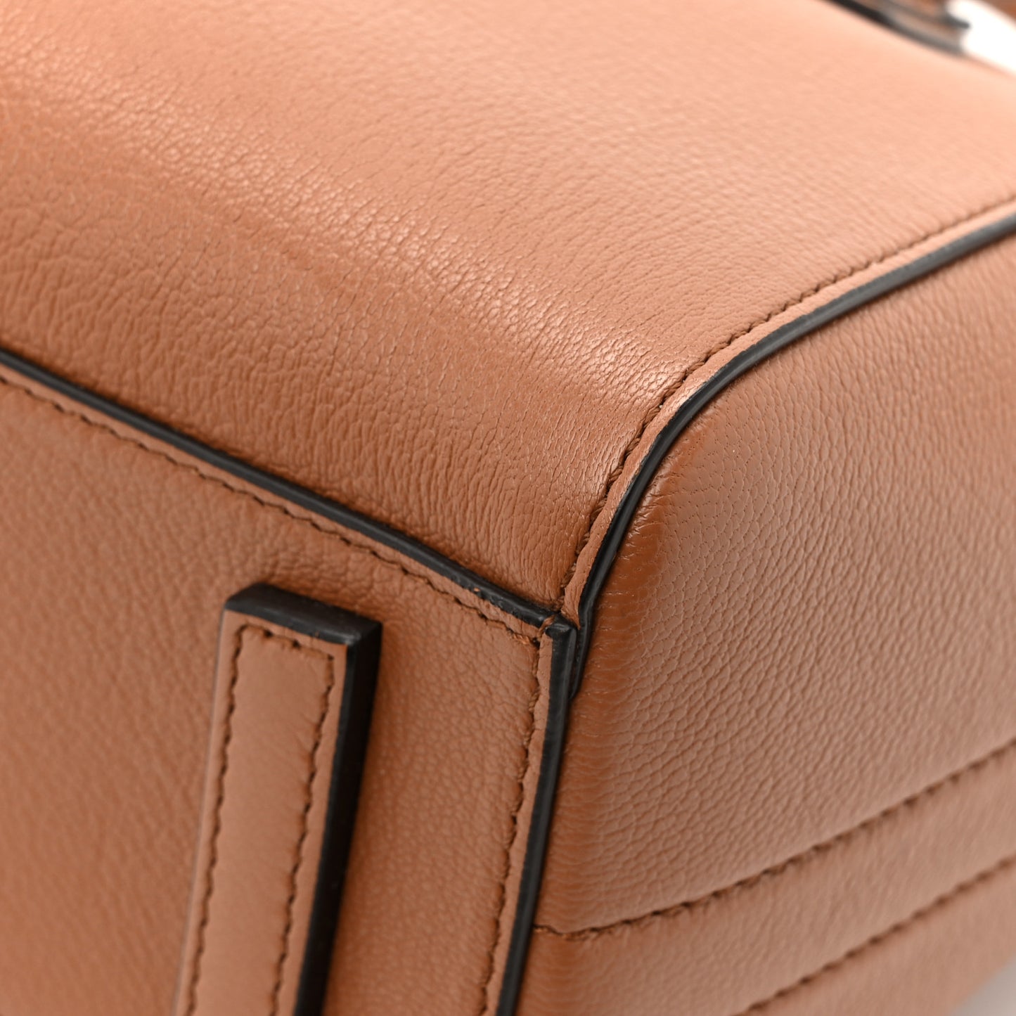 Sugar Goatskin Mini Antigona Pony Brown