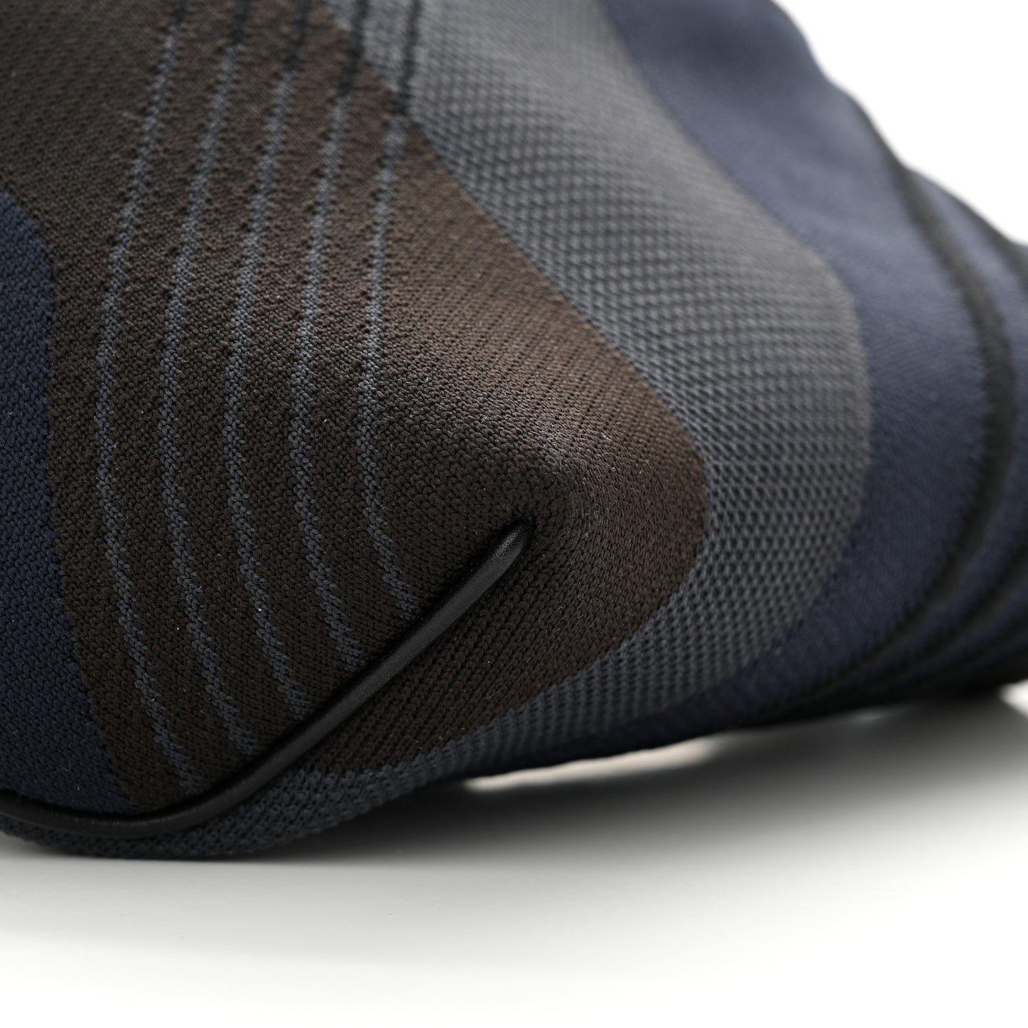 Dynamo Technical Canvas Allegretto Calfskin Cityslide Belt Bag Plomb Bleu Nuit Black