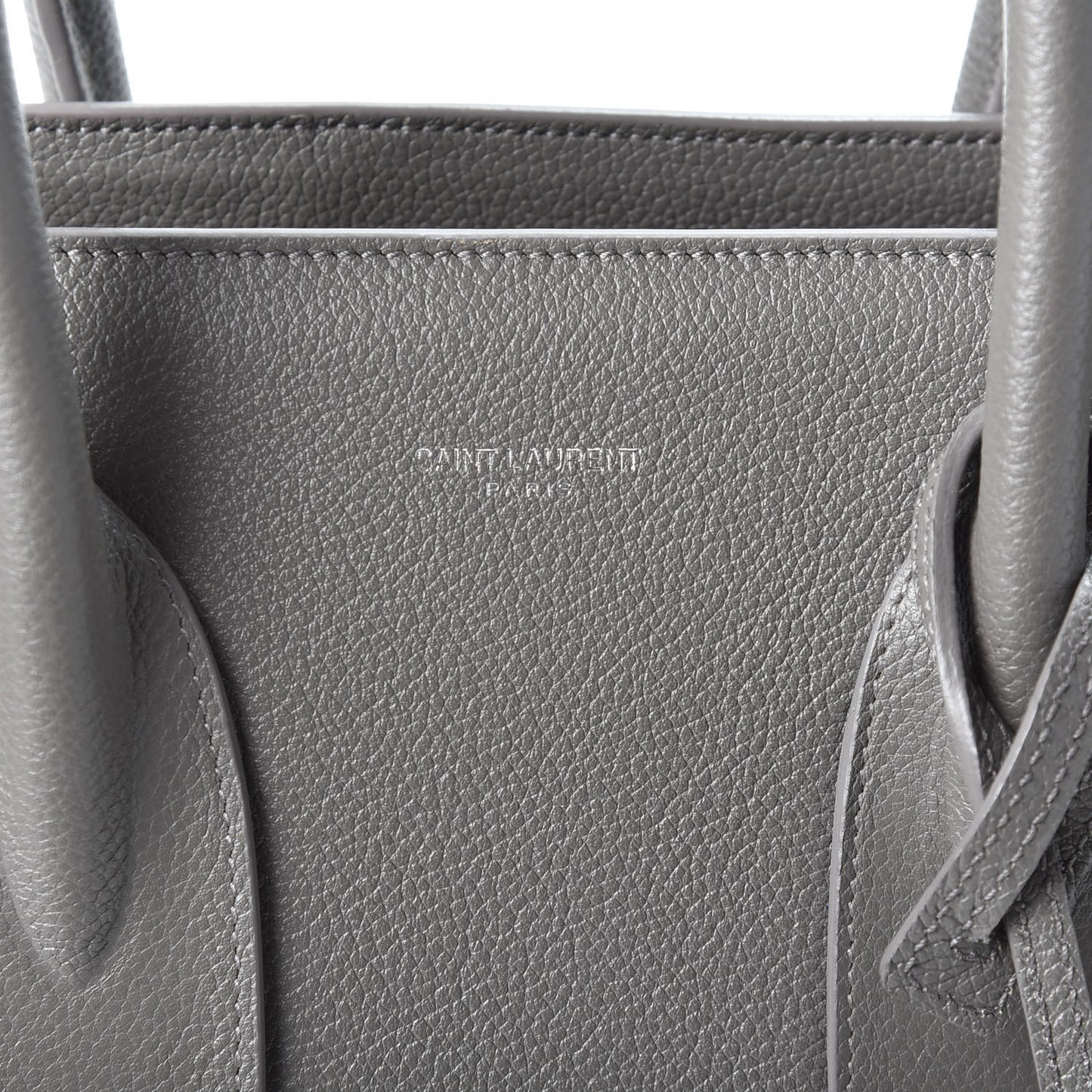 Grained Calfskin Small Sac De Jour Fog
